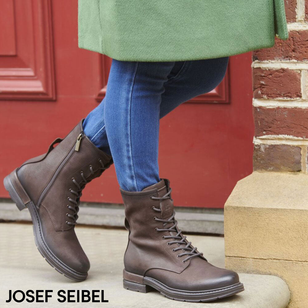 woman wearing boots by josef seibel