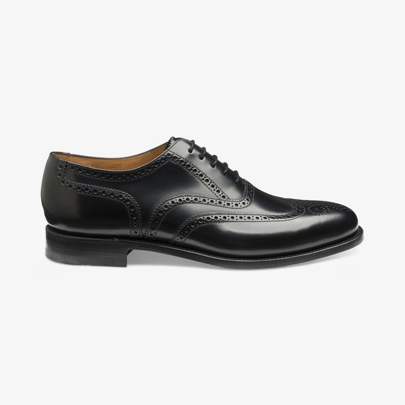 Loake 202 Black Polished Leather Brogue Shoe