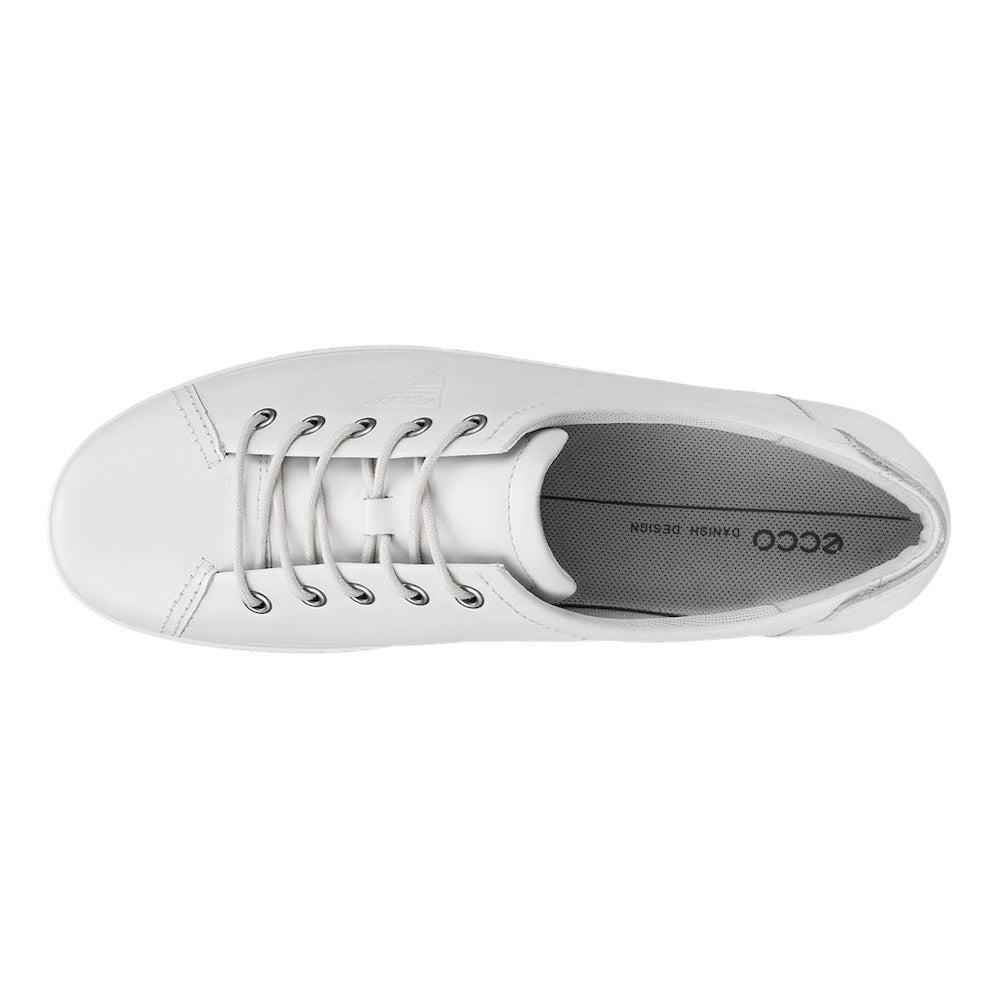 Ecco Soft 2.0 206503 01007 White Leather Shoe Shoes By Post