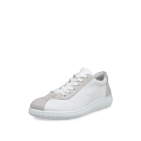 Ecco Soft Zero W Lace Up White/Shadow White Shoe - 22025352292