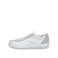 Ecco Soft Zero W Lace Up White/Shadow White Shoe - 22025352292