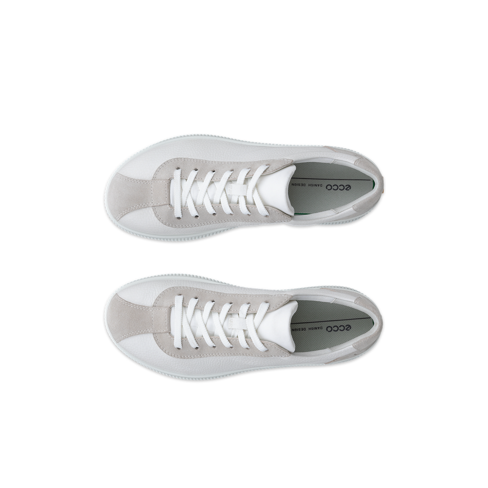 Ecco Soft Zero W Lace Up White/Shadow White Shoe - 22025352292