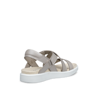 Ecco Soft Sandal W Cross Strap Pure Cashmere Metallic Sandal - 23881361564