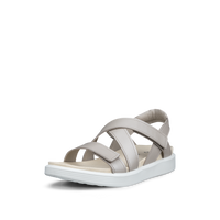 Ecco Soft Sandal W Cross Strap Pure Cashmere Metallic Sandal - 23881361564