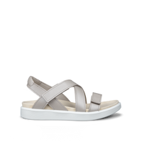 Ecco Soft Sandal W Cross Strap Pure Cashmere Metallic Sandal - 23881361564