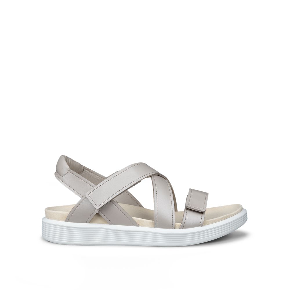 Ecco Soft Sandal W Cross Strap Pure Cashmere Metallic Sandal - 23881361564
