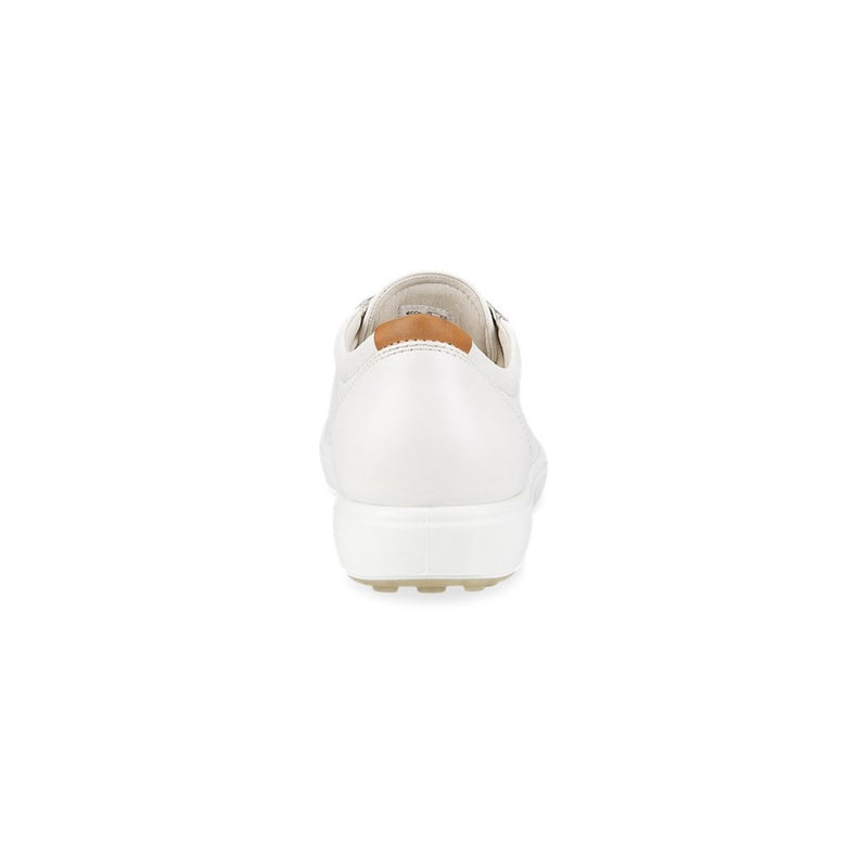 Ecco Soft 7 430003-01007 White W Lace up Shoe