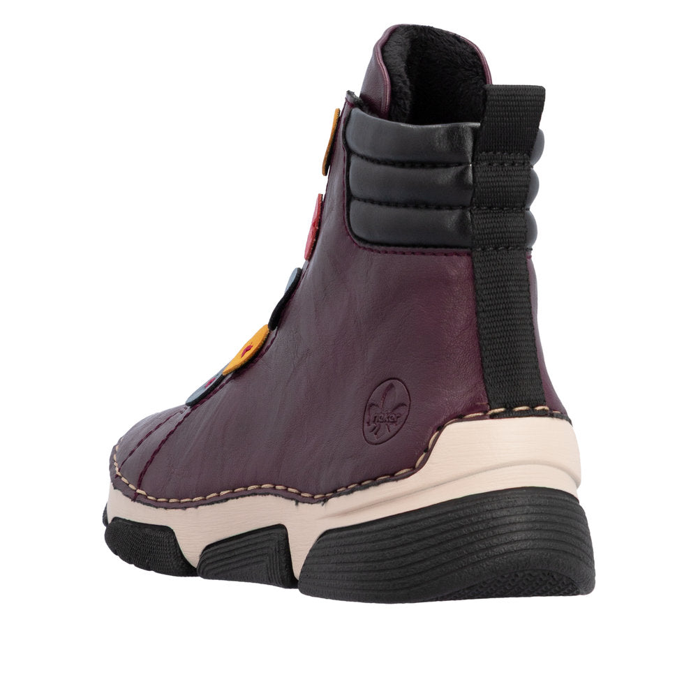 Rieker 45977-30 Angela Brombeer/Royal Boot