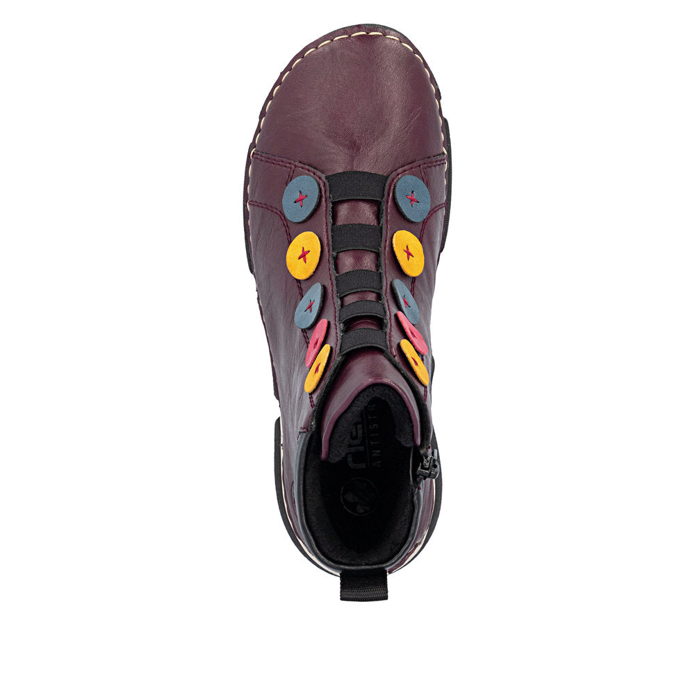 Rieker 45977-30 Angela Brombeer/Royal Boot