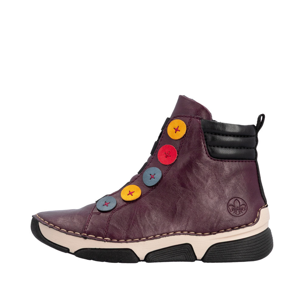 Rieker 45977-30 Angela Brombeer/Royal Boot