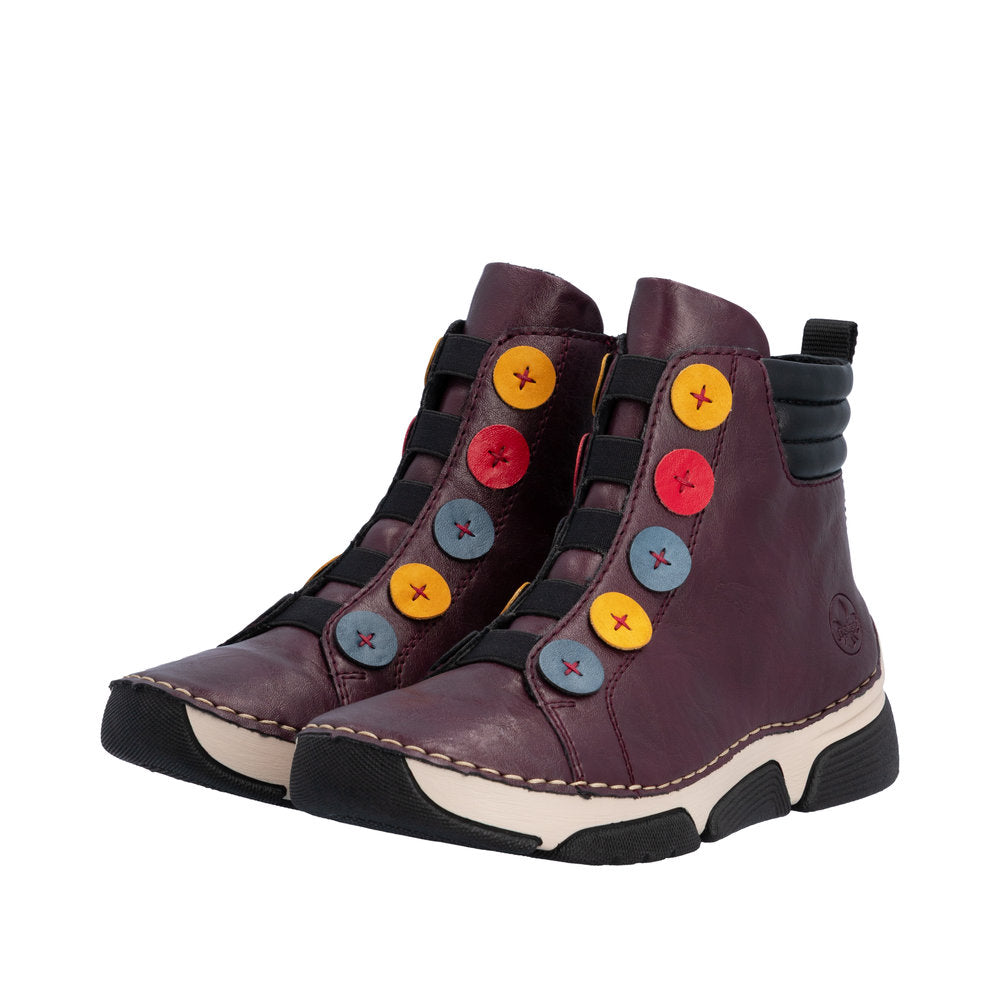 Rieker 45977-30 Angela Brombeer/Royal Boot
