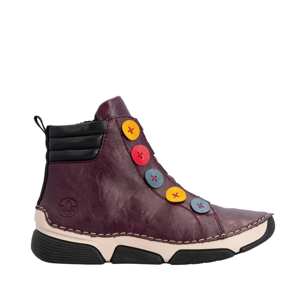 Rieker 45977-30 Angela Brombeer/Royal Boot