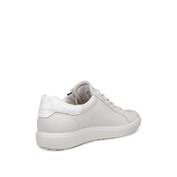 Ecco Soft 7 Side Zip White/Bright White Shoe - 49055350696