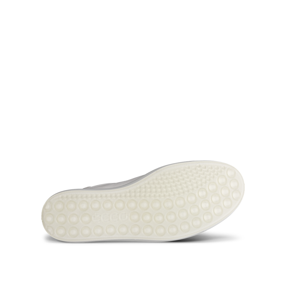 Ecco Soft 7 Side Zip White/Bright White Shoe - 49055350696