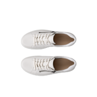 Ecco Soft 7 Side Zip White/Bright White Shoe - 49055350696