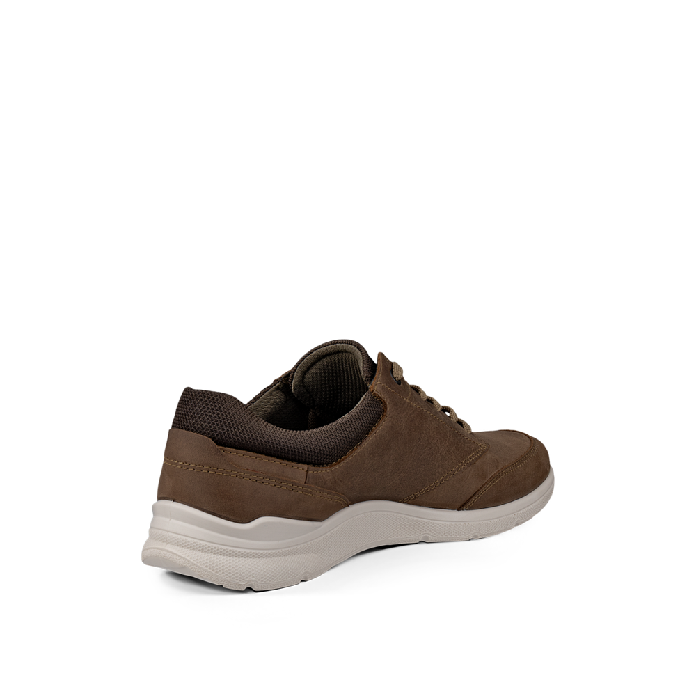 Ecco Irving M Low Lace Nutmeg Brown/Dark Clay Shoe - 51173461565