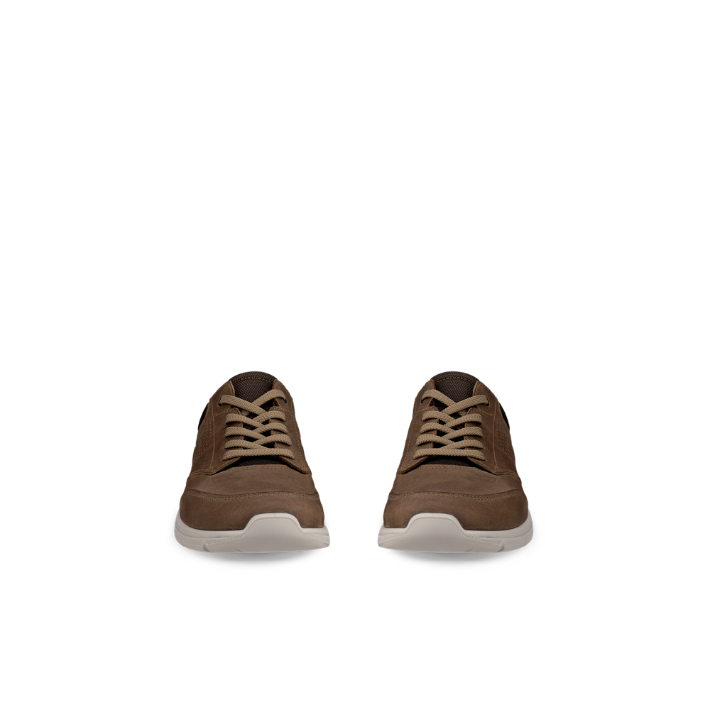 Ecco Irving M Low Lace Nutmeg Brown/Dark Clay Shoe - 51173461565