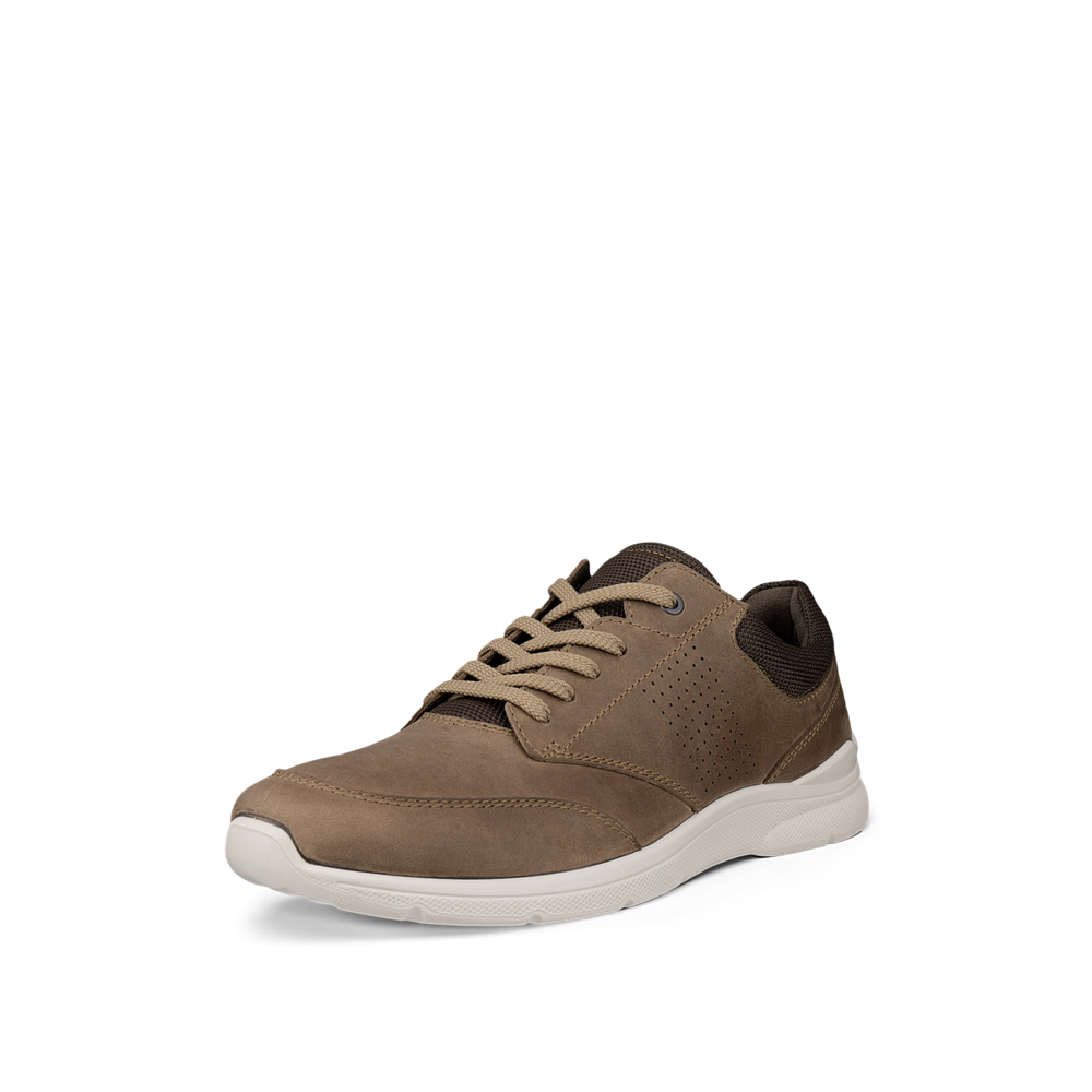 Ecco Irving M Low Lace Nutmeg Brown/Dark Clay Shoe - 51173461565