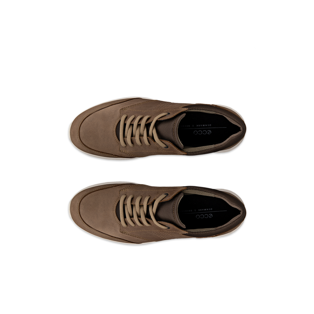 Ecco Irving M Low Lace Nutmeg Brown/Dark Clay Shoe - 51173461565