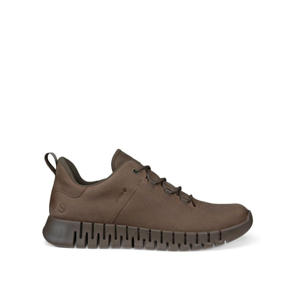 Ecco Gruuv Mens Dark Clay Brown Shoes 525224 02559