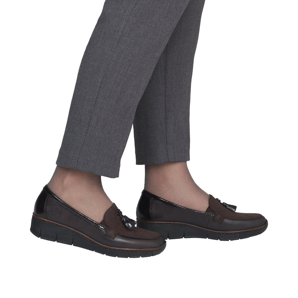 Rieker 53771-25 Doris Mokka/Espresso Shoe