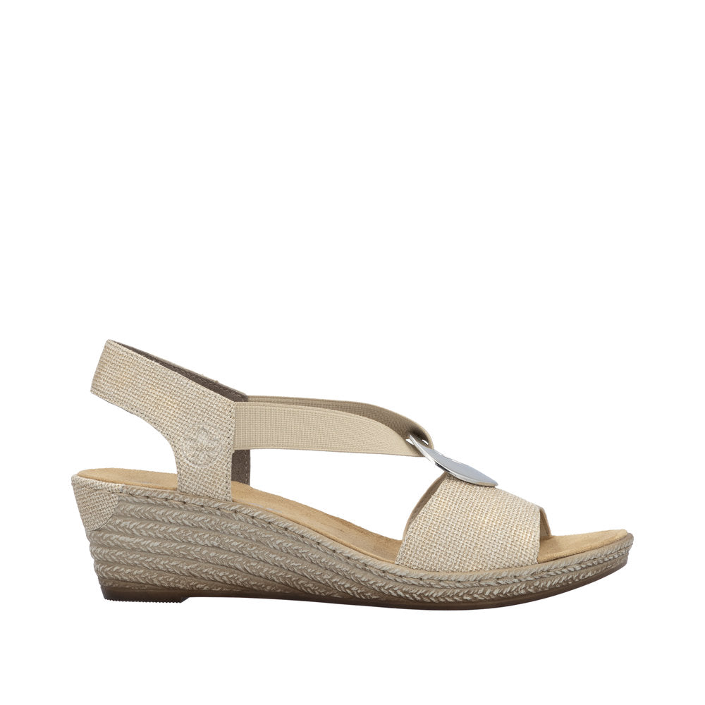 Rieker 624H6-93 Fanni Beige Sandal