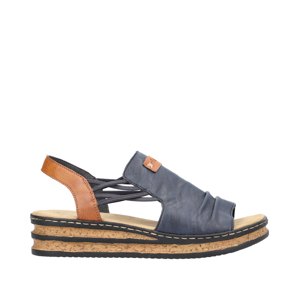 Rieker 62962-14 Regina Blue Sandal