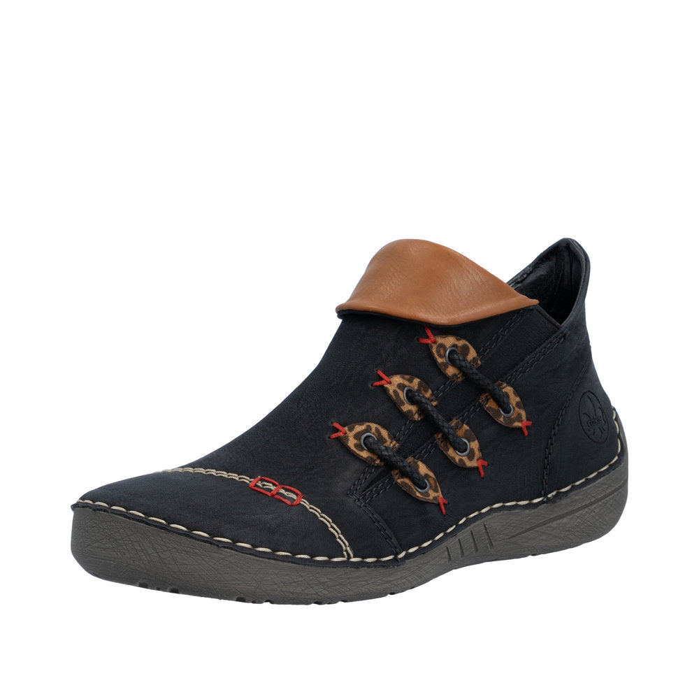 Rieker 72581-00 Angela Schwarz/Leo-Nuss Boot