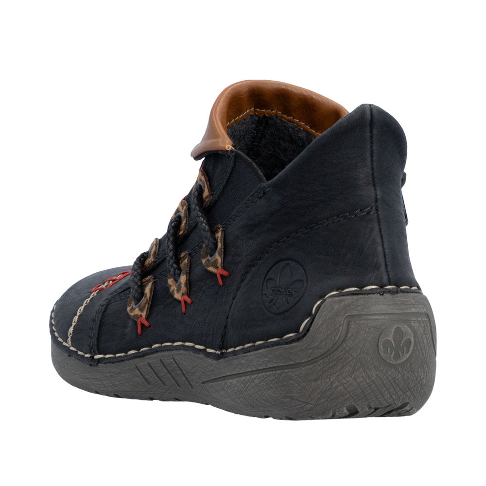 Rieker 72581-00 Angela Schwarz/Leo-Nuss Boot