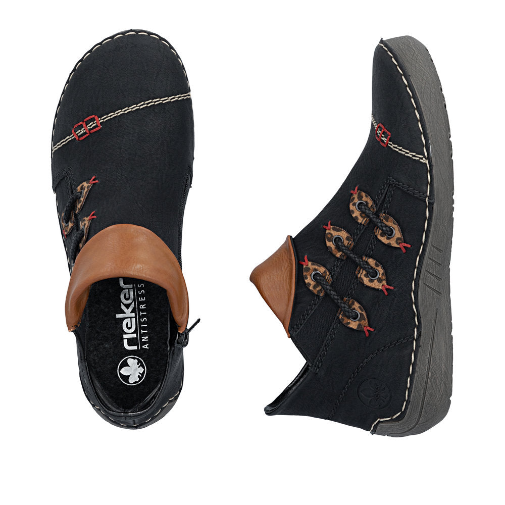 Rieker 72581-00 Angela Schwarz/Leo-Nuss Boot