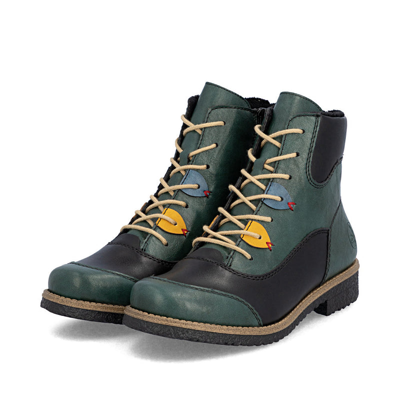 Rieker 73510-90 Womens Green Boots