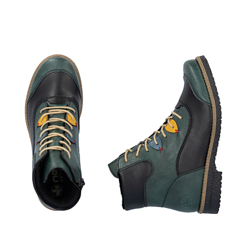 Rieker 73510-90 Womens Green Boots