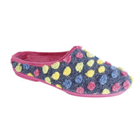 Sleepers Amy Fuchsia/Multi Knitted Textile Slipper