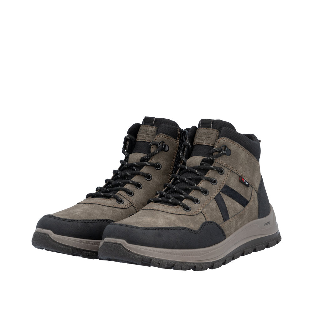 Rieker B8120-25 Stanley Schwarz/Kaffee Boot