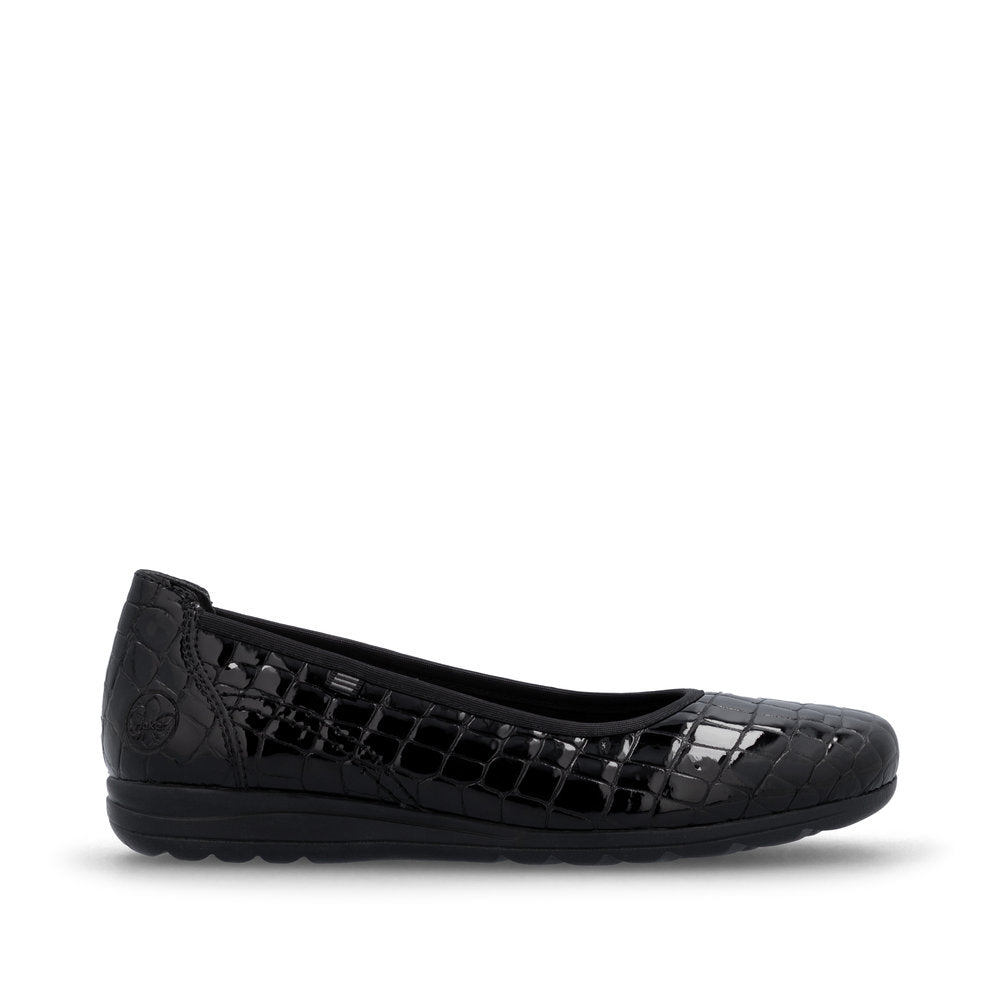 Rieker L9350-01 Womens Black Shoes