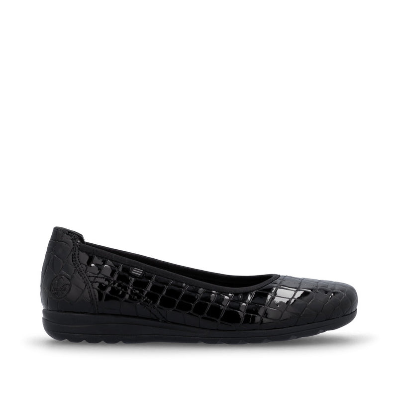 Rieker L9350-01 Womens Black Shoes
