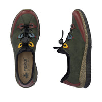 Rieker N3271-54 Womens Green Shoes