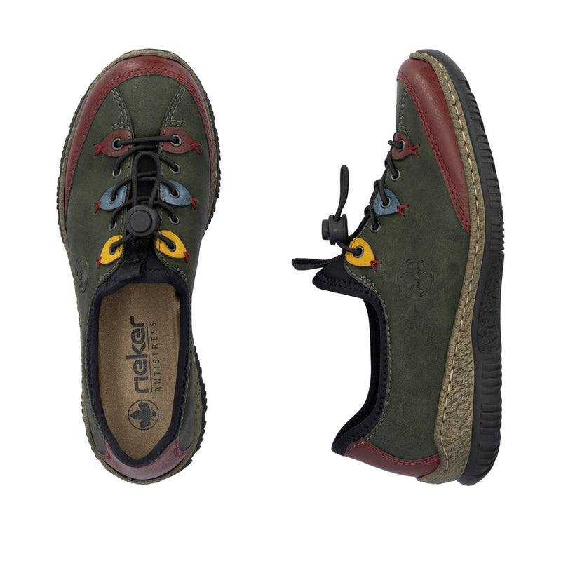 Rieker N3271-54 Womens Green Shoes