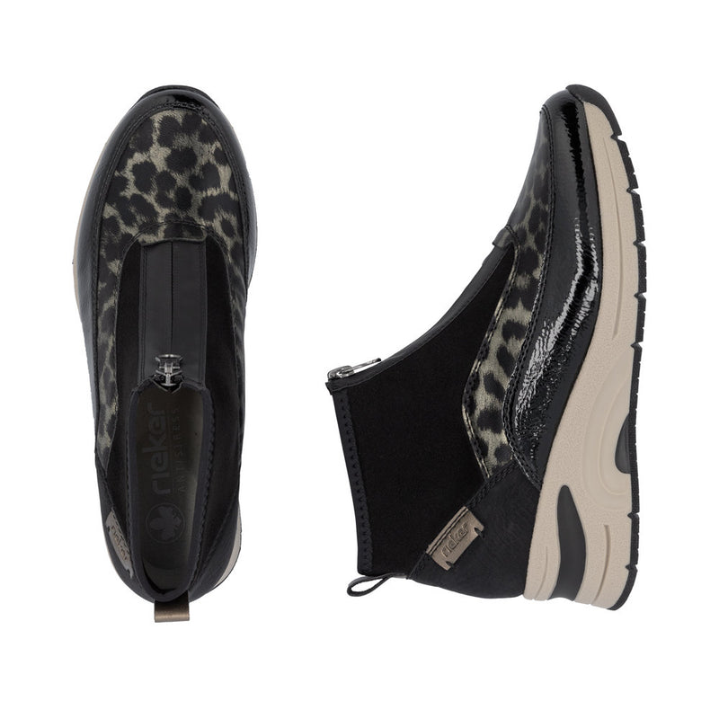 Rieker N9362-00 Womens Black Boots