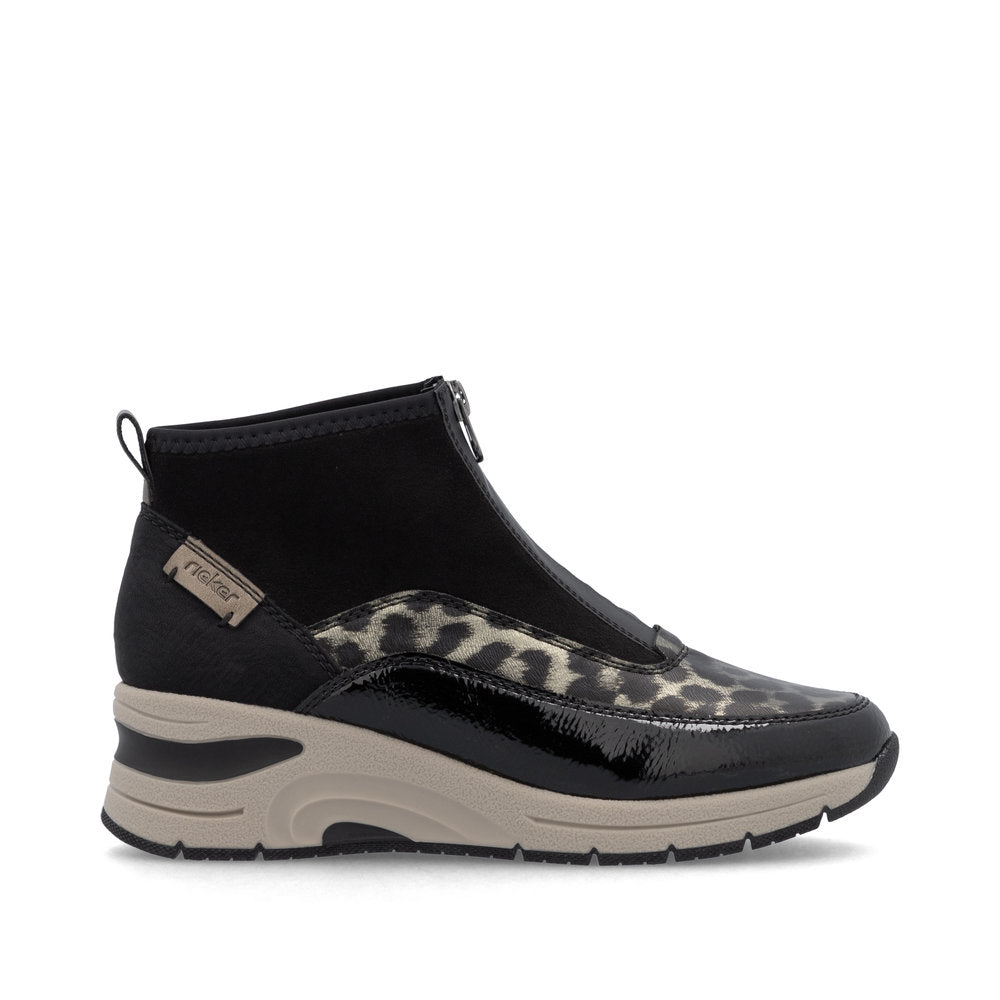 Rieker N9362-00 Womens Black Boots