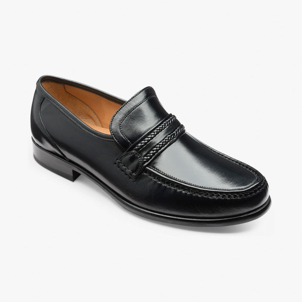 Loake Rome Black Leather Shoe