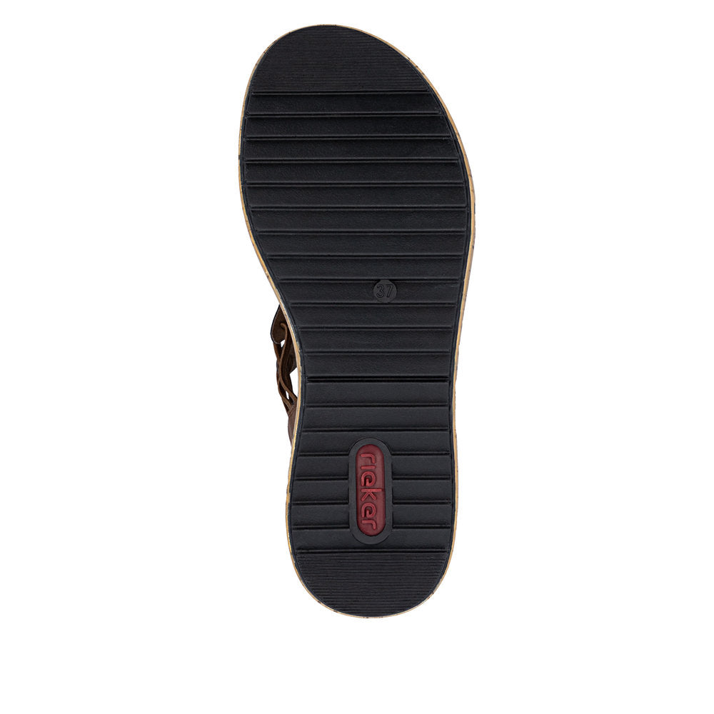 Rieker V1765-24 Lisa Brown Sandal