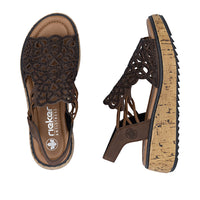 Rieker V1765-24 Lisa Brown Sandal