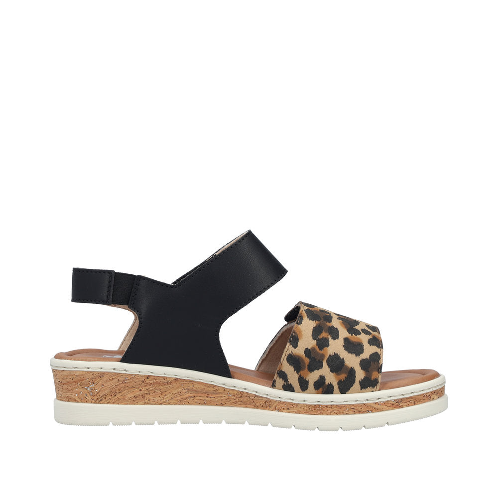 Rieker V4181-00 Lisa Black Sandal