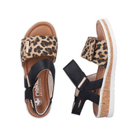 Rieker V4181-00 Lisa Black Sandal