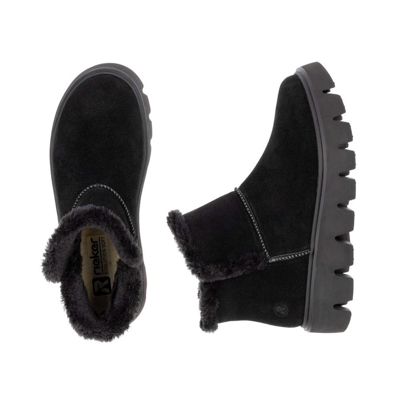 Rieker W2071-00 Black Boot